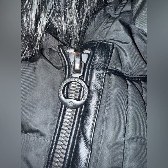 Noize. Gigi Vegan Faux Fur Trim Quilted Parka. Black. Size XS. - Picture 10 of 14